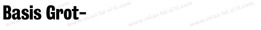 Basis Grot字体转换